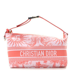 Dior Toile De Jouy Soleil Nomad Pouch - Coral - NWT